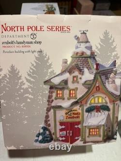Department 56 North Pole Village Zenbolt's Handyman Shop 808926 New RARE