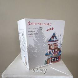 Department 56 North Pole Weather Station porcelain illuminated boxed