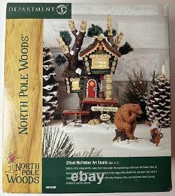 Department 56 North Pole Woods Chisel McTimber Art Studio #56887 New Sealed