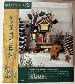 Department 56 North Pole Woods Chisel McTimber Art Studio #56887 New Sealed