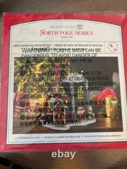 Department 56 North Pole Wrapping Paper Factory #6018362 NEW ARRIVAL