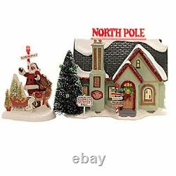 Department 56 Original Snow Village The North Pole House Lit Bldg 6005449 NEW