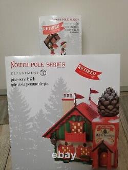Department 56 Pine Cone B&B & Weekend Getaway BUNDLE North Pole Series