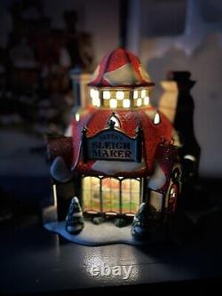 Department 56 Santa's Sleigh Maker Collectors Edition North Pole Series Lighted