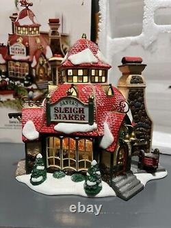 Department 56 Santa's Sleigh Maker Collectors Edition North Pole Series Lighted