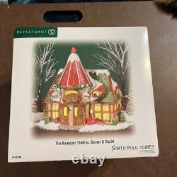 Department 56 THE REINDEER STABLES, COMET & CUPID 805548 NORTH POLE SERIES