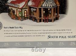 Department 56 TOOTS MODEL TRAIN MFG North Pole Christmas Village 56728 Vintage
