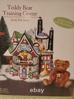 Department 56 Teddy Bear Training North Pole Christmas Village Limited Edition