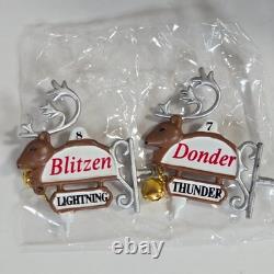 Department 56 The Reindeer Stables, Donder & Blitzen North Pole Series with Box