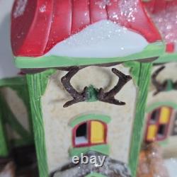 Department 56 The Reindeer Stables, Donder & Blitzen North Pole Series with Box
