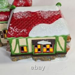 Department 56 The Reindeer Stables, Donder & Blitzen North Pole Series with Box