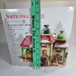 Department 56 The Reindeer Stables, Donder & Blitzen North Pole Series with Box