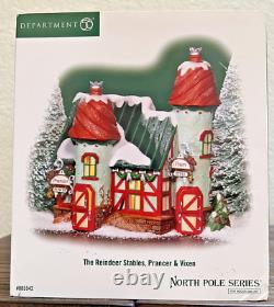 Department 56 The Reindeer Stables, Prancer & Vixen 56.805542 retired