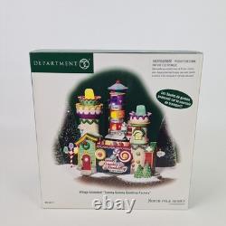 Department 56 Villages Yummy Gummy Gumdrop Factory 56771 North Pole Building