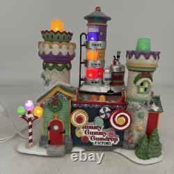 Department 56 Yummy Gummy Gum Drop Factory Snow Village North Pole Set
