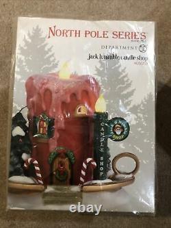 Department 56 north pole series village jack B. Nimble Candle Shop 4030719