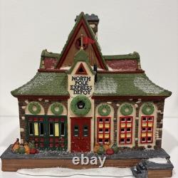 Department Dept 56 NORTH POLE EXPRESS DEPOT Series #56278 As-Is