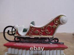 Dept. 56 2006 North Pole Santa's Sleigh Maker & Santa's New Sleigh Design