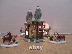 Dept. 56 2008 North Pole The Reindeer Stables Dasher & Dancer +Dasher & Dancer