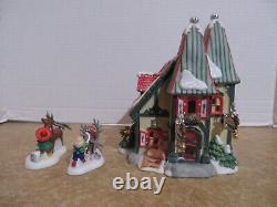 Dept. 56 2008 North Pole The Reindeer Stables Dasher & Dancer +Dasher & Dancer