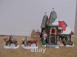 Dept. 56 2008 North Pole The Reindeer Stables Dasher & Dancer +Dasher & Dancer