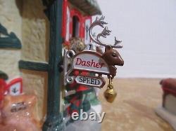 Dept. 56 2008 North Pole The Reindeer Stables Dasher & Dancer +Dasher & Dancer