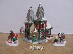 Dept. 56 2008 North Pole The Reindeer Stables Dasher & Dancer +Dasher & Dancer