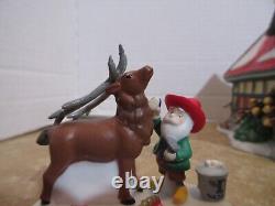 Dept. 56 2008 North Pole The Reindeer Stables Dasher & Dancer +Dasher & Dancer