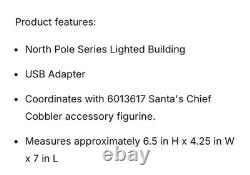 Dept 56 2025 SANTA'S BOOT SHOP North Pole Village 6013444 BRAND NEW