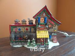 Dept 56 56735 Lego Building Creation Station Store North Pole Christmas Village