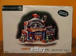 Dept 56 56784 Animated Hot Wheel Custom Car Shop North Pole Christmas Village