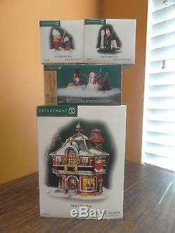 Dept 56 56793 Santa Tailor Cloth Store Shop Elf North Pole Christmas Village Lot