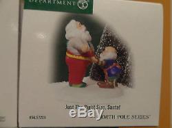 Dept 56 56793 Santa Tailor Cloth Store Shop Elf North Pole Christmas Village Lot