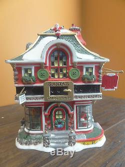 Dept 56 56793 Santa Tailor Cloth Store Shop Elf North Pole Christmas Village Lot