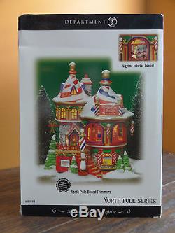 Dept 56 56958 North Pole Beard Trimmer Santa Claus Barber Shop Christmas Village
