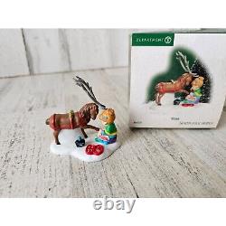 Dept 56 807237 vixen North Pole reindeer pedicure rare vintage Xmas accessory pe