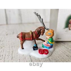 Dept 56 807237 vixen North Pole reindeer pedicure rare vintage Xmas accessory pe