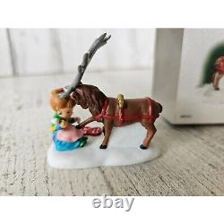 Dept 56 807237 vixen North Pole reindeer pedicure rare vintage Xmas accessory pe