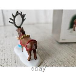 Dept 56 807237 vixen North Pole reindeer pedicure rare vintage Xmas accessory pe