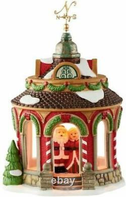 Dept 56 ANNIVERSARY GAZEBO, CHEERS North Pole Village 4050966 DEALER STOCK-NEW