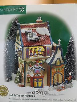 Dept 56 Acme Toy Factory Jack In The Box Plant No 2 Store Christmas Village Lot
