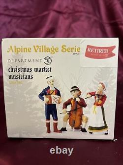 Dept 56 Alpine Village Christmas Market Musicians # 4044786