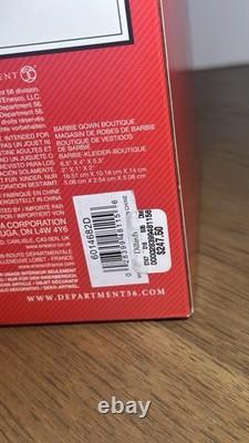 Dept 56 BARBIE GOWN BOUTIQUE SET OF 2 North Pole Village 6014682 BRAND NEW