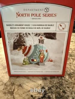 Dept 56 BAUBLES ORNAMENT HOUSE North Pole Village 6013429 BRAND NEW