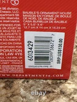 Dept 56 BAUBLES ORNAMENT HOUSE North Pole Village 6013429 BRAND NEW