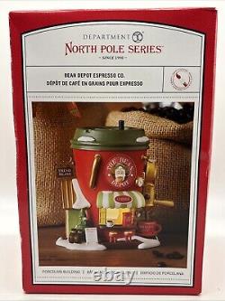 Dept 56 BEAN DEPOT ESPRESSO CO North Pole Village 6014509 BRAND NEW