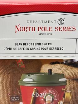 Dept 56 BEAN DEPOT ESPRESSO CO North Pole Village 6014509 BRAND NEW