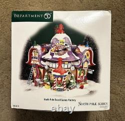 Dept 56 Board Game Factory -Lighted House North Pole 56.56789