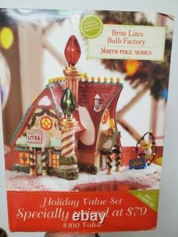 Dept 56 Brite Lites Bulb Factory #799997 NORTH POLE with 3 sets of R & G LED Bulbs