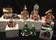Dept 56 Christmas Village Lot 7 Pcs North Pole & New England Series 1995 Santa